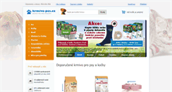 Desktop Screenshot of krmivo-pes.cz