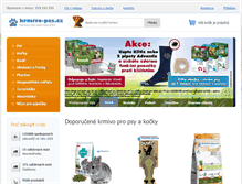 Tablet Screenshot of krmivo-pes.cz